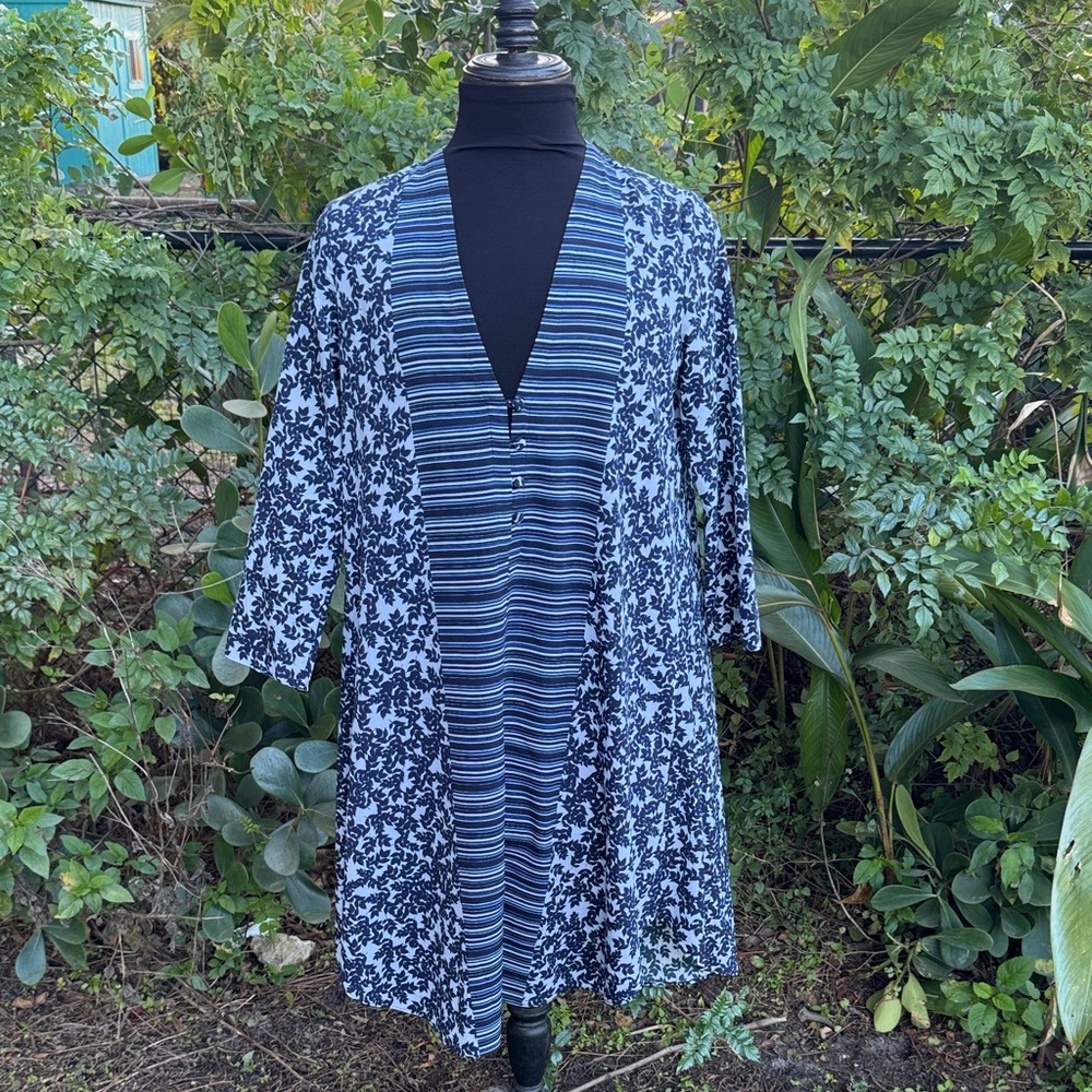 Thakoon blue and white tunic, TRR, size 4
